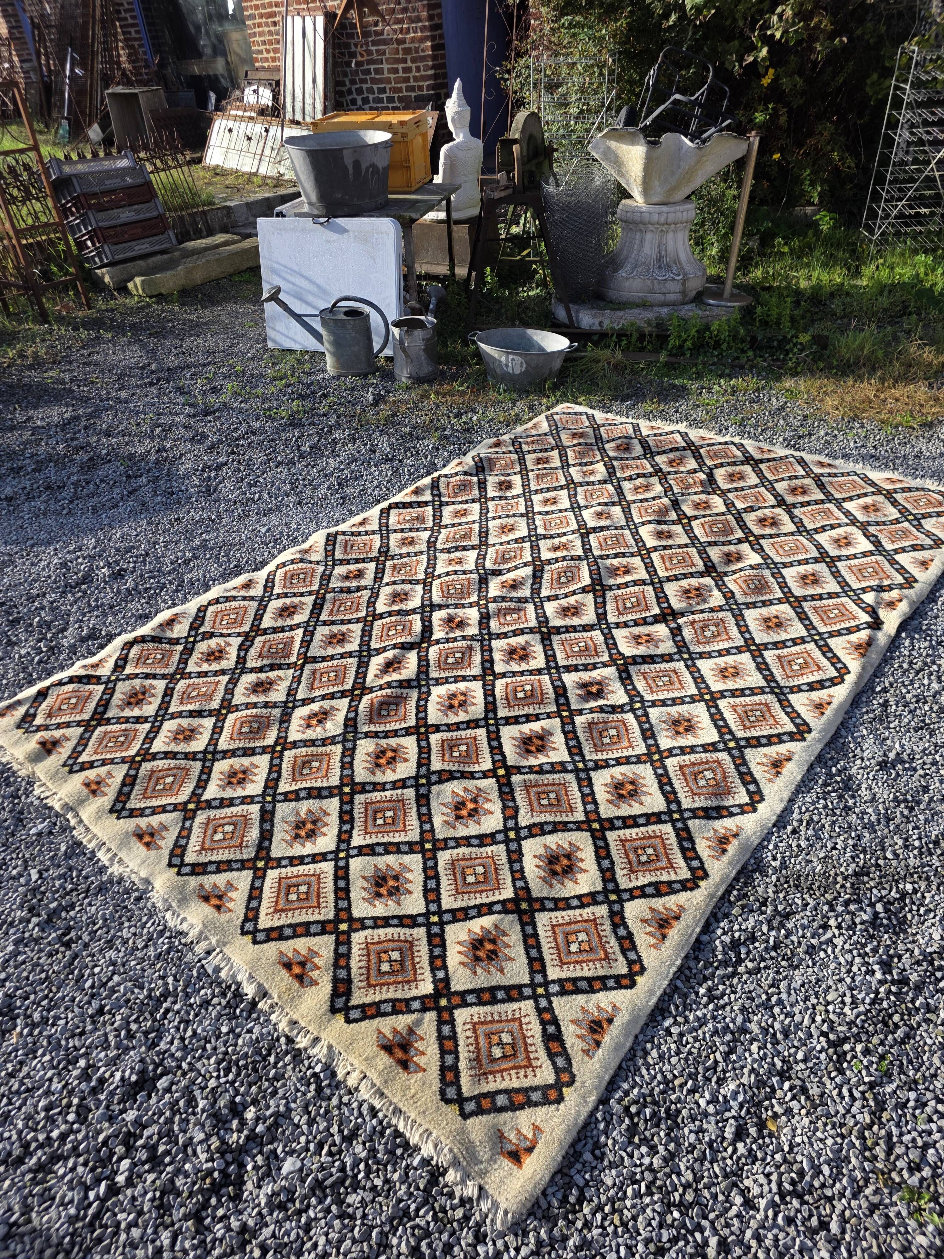 Tapis scandinave en laine des années 60/70