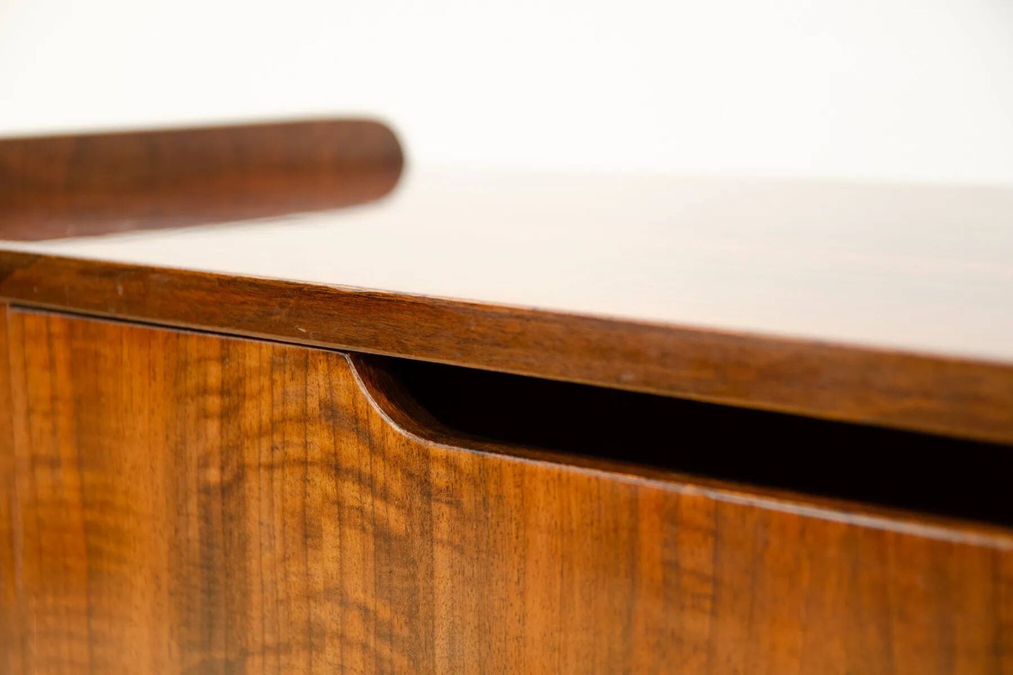 Mid-century walnut dresser by František Jirák, storage cabinet, 1970s
