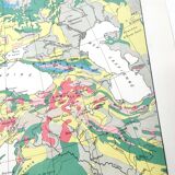 Old map of Europe 43x43cm from 1950