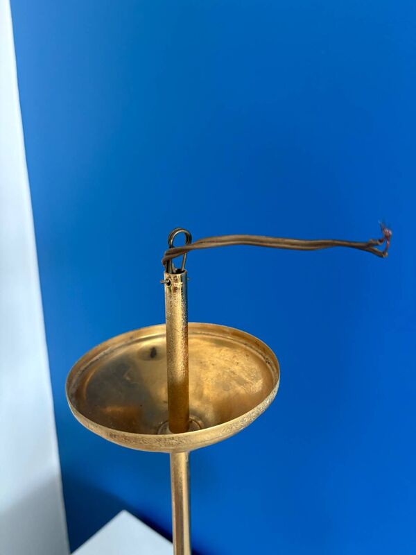 Suspension années 1950 doré 4 globes d’oeuf