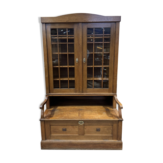 Meuble d'entrée en chêne massif