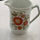 Milk jug 1970 floral pattern orange decor Laura