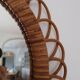 Mirror witch rattan 70s - 46cm