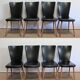 Suite de 8 chaises baumann, modèle « essor »  – années 1960