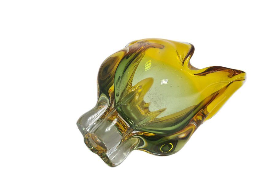 Vase by J. Hospodka for Chribska Glassworks, Former Czechoslovakia, 1960s