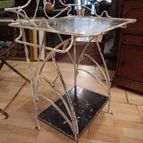 Small Art Nouveau wrought iron side table from the 1900s