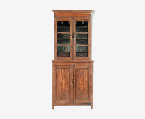 Wooden Glass Enclosed Vaisselier Selency, Corner Cabinets Living Room Australia