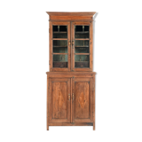 Wooden glass-enclosed china buffte