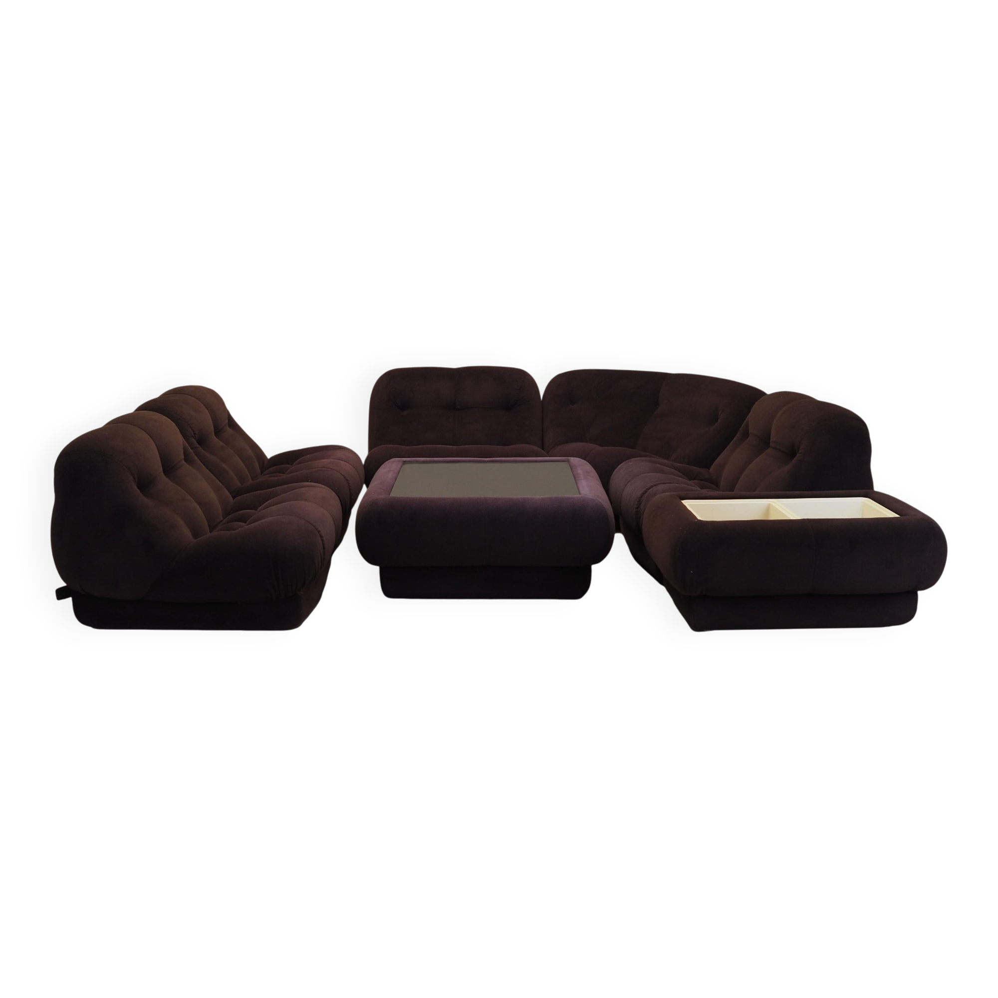 Living room set, Italian design, 1970s, designer: Rino Maturi, manufacturer