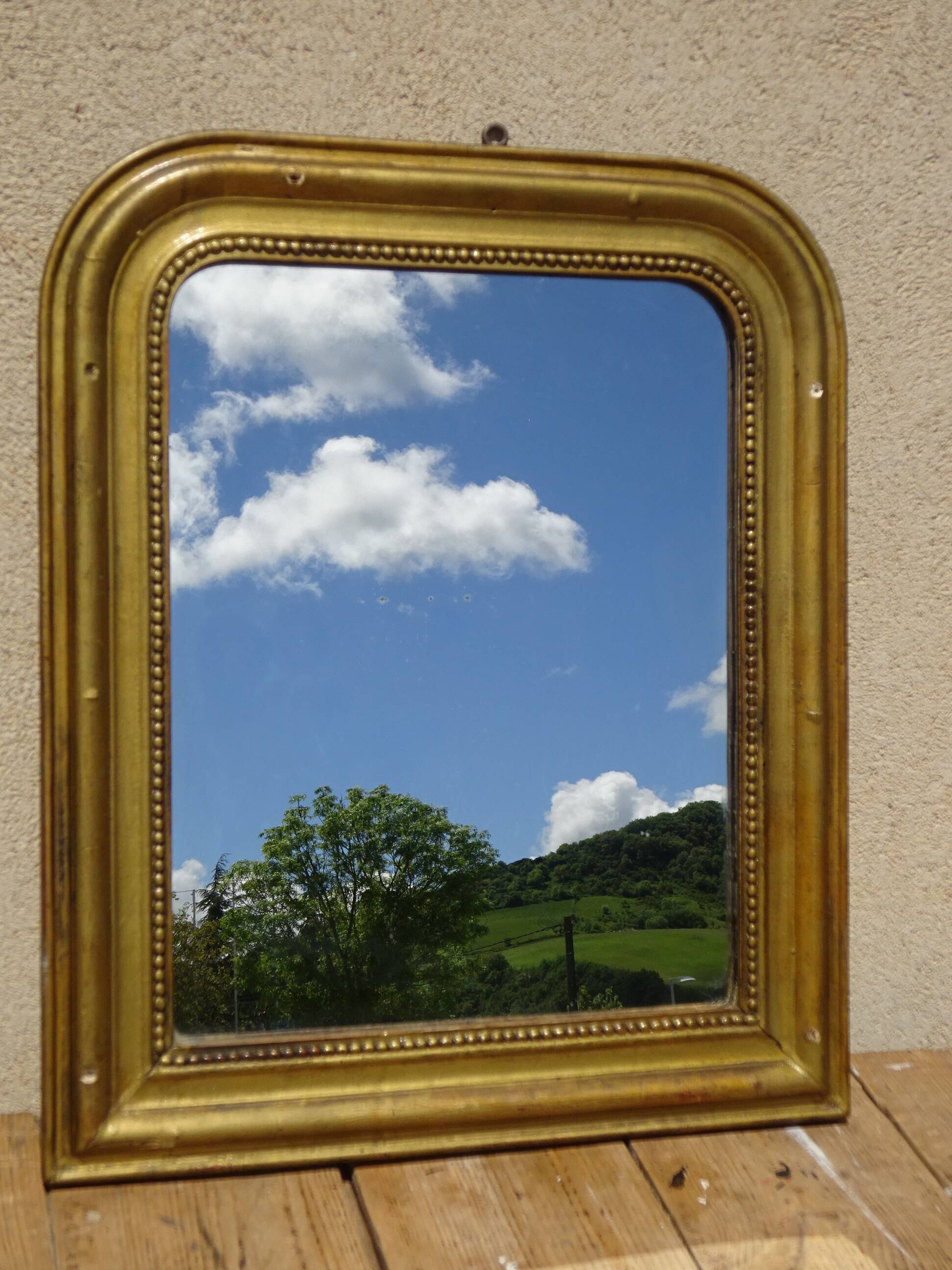 Très ancien miroir au mercure, Louis Philippe