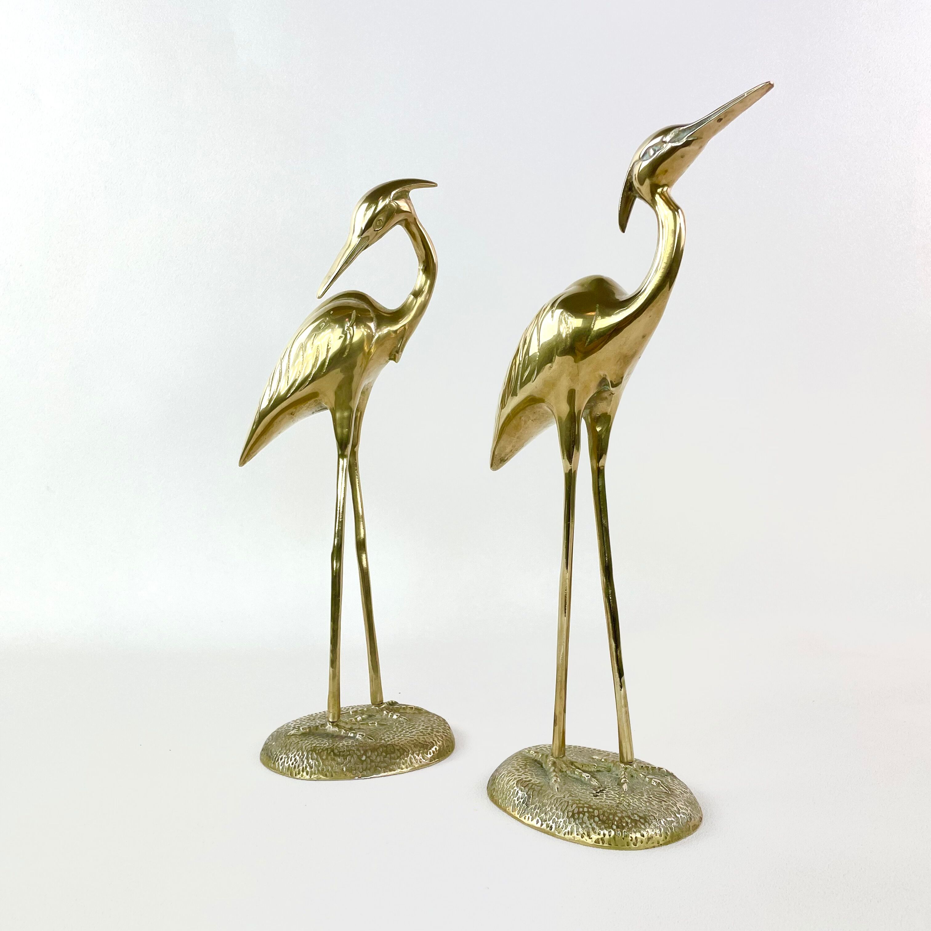 Brass ibis couple, circa 1970