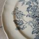 Large round antique ironstone dish
