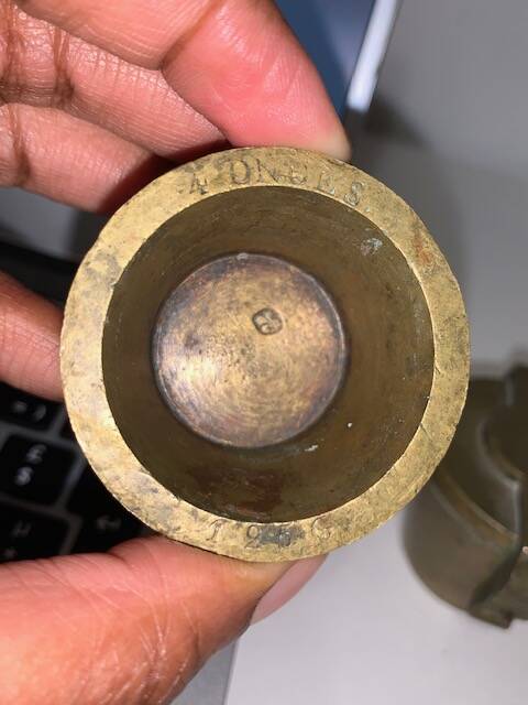 Charlemagne battery in gilded brass