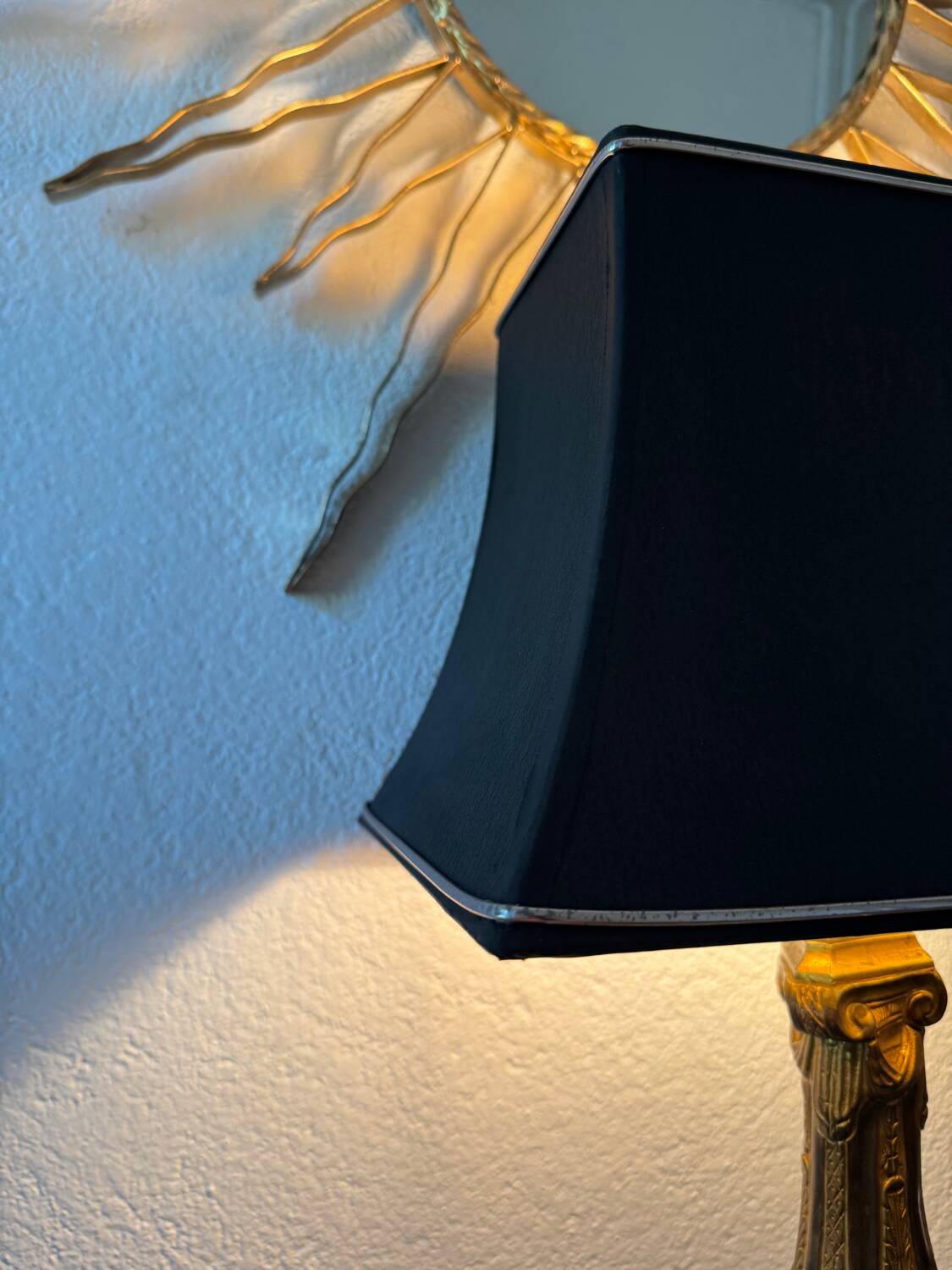 Antique church candlestick lamp