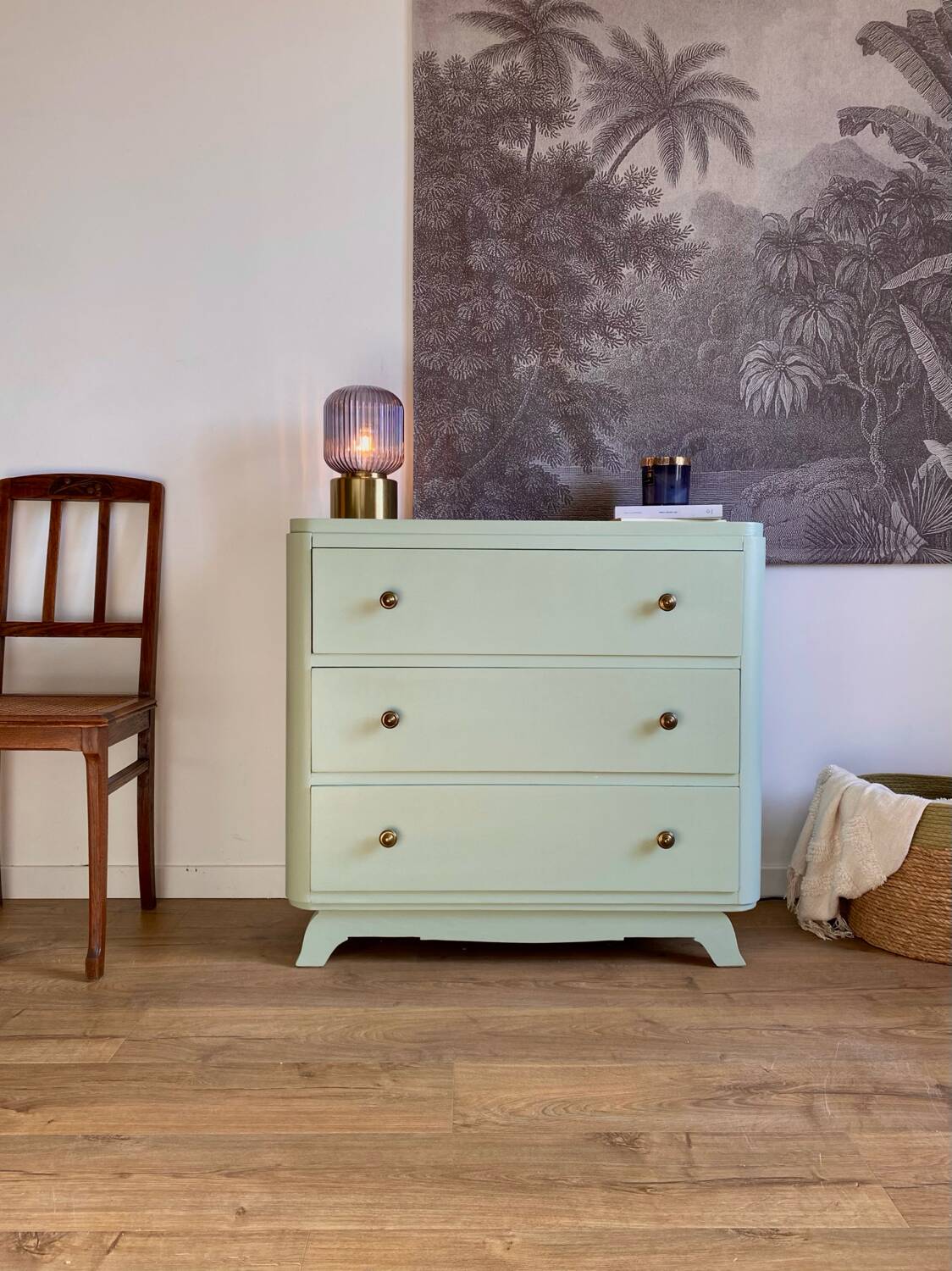 Commode vert sauge