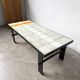 Ceramic Coffee Table Jean Jaffreux 1950s - Metal & Vintage Orange