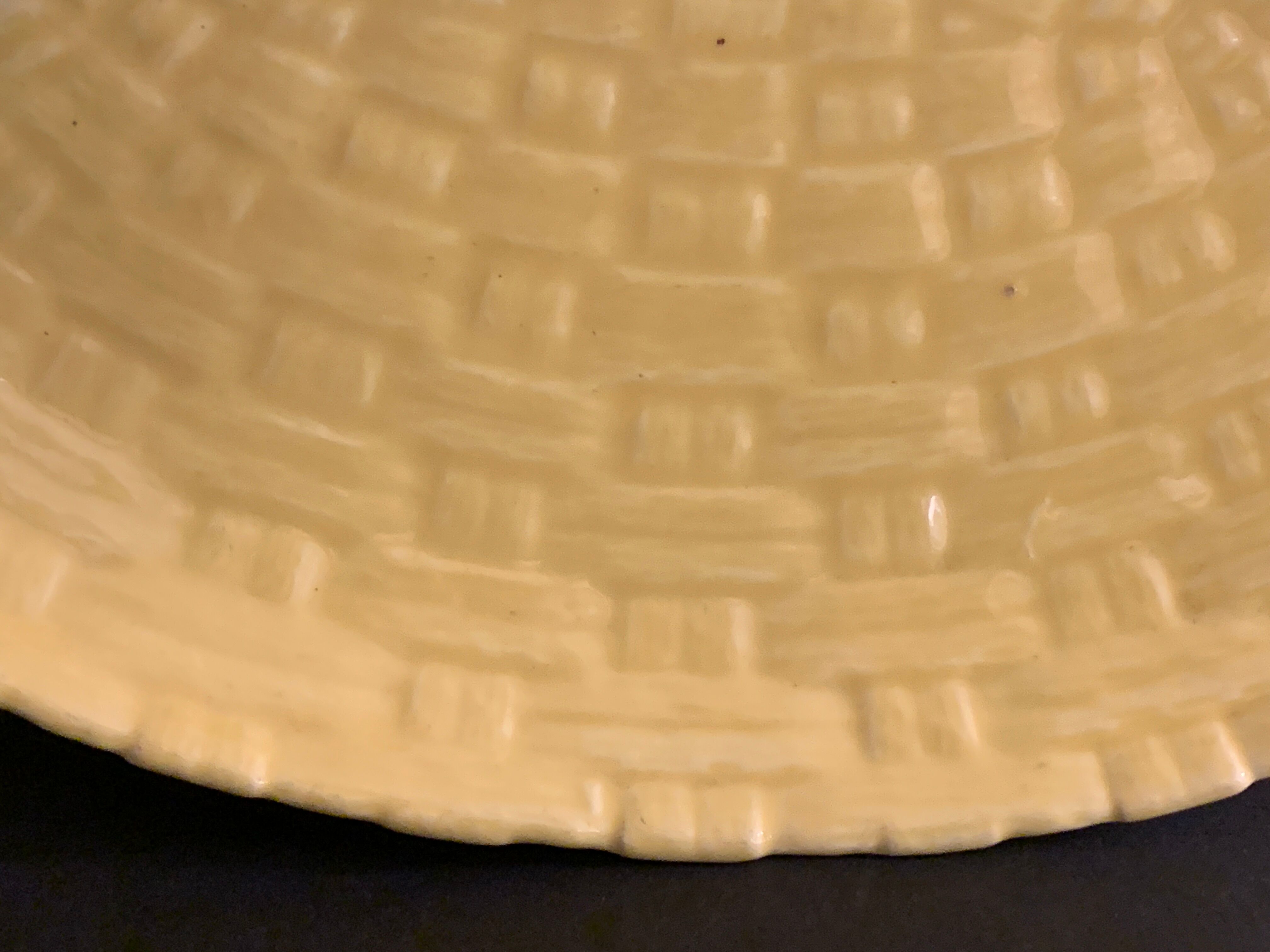 Digoin enamelled ceramic lemon fruit cup