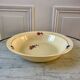 Salad bowl / hollow dish Saint Amand / Céranord hand-painted pink and blue flowers, 1940s