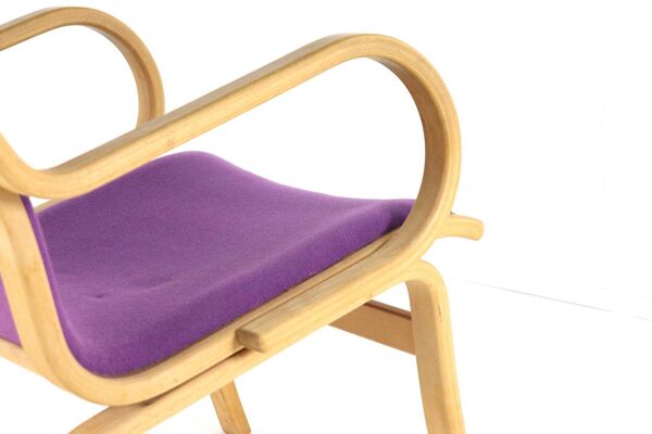 Fauteuils Vejle en tissu violet