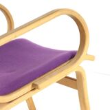 Fauteuils Vejle en tissu violet