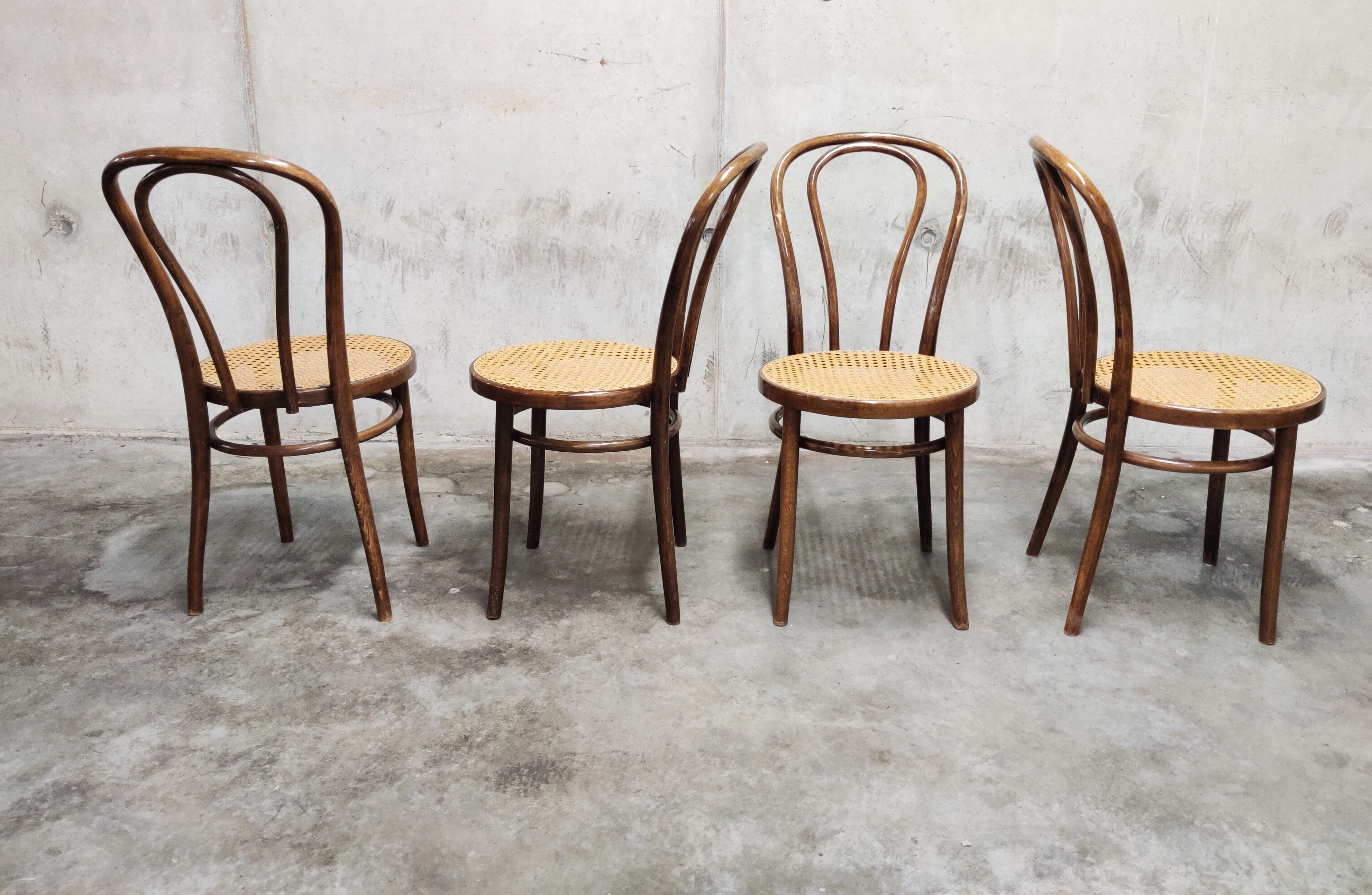 Dining chairs by zpm radomsko, 1950s