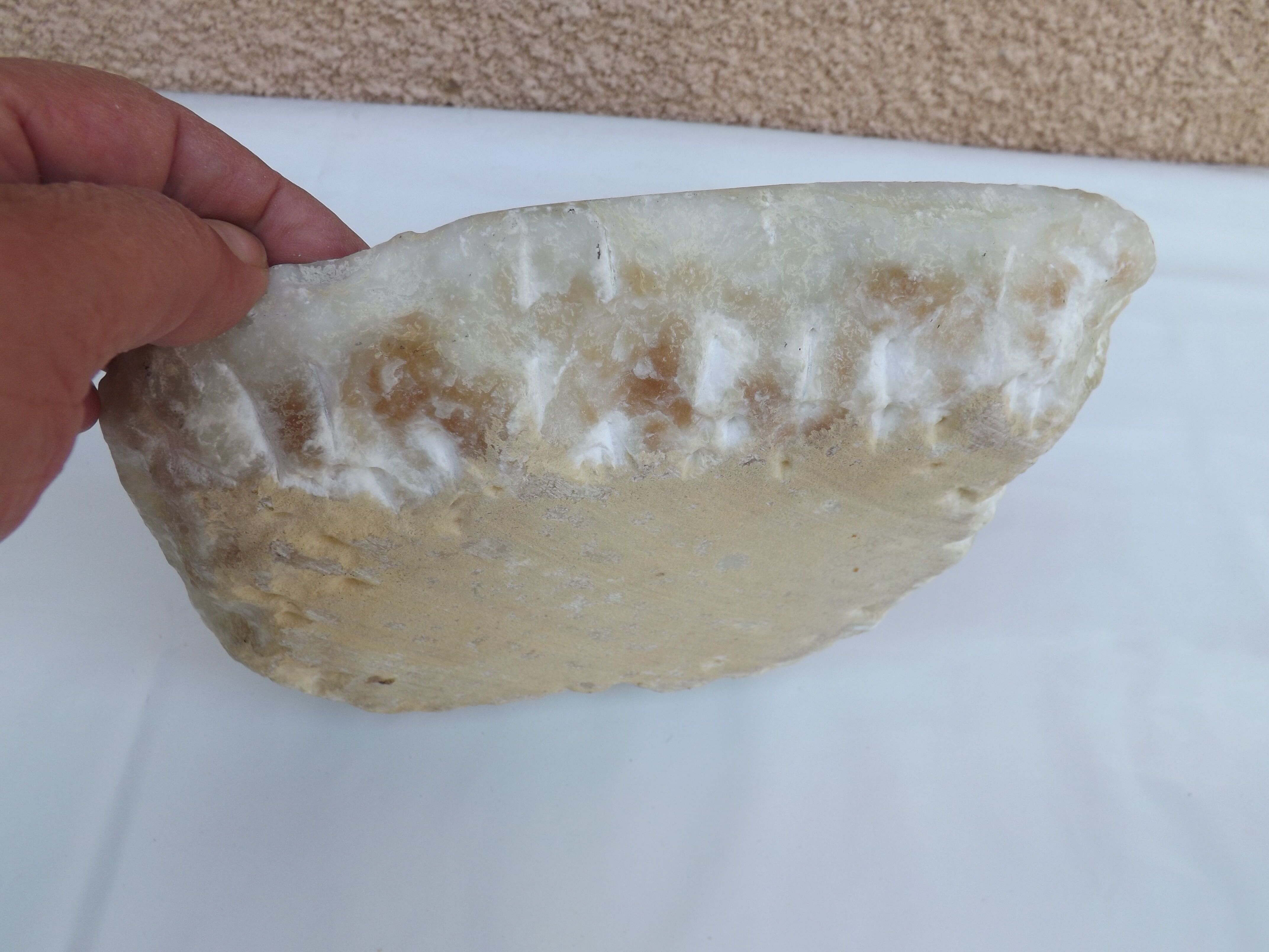 White marble ashtray