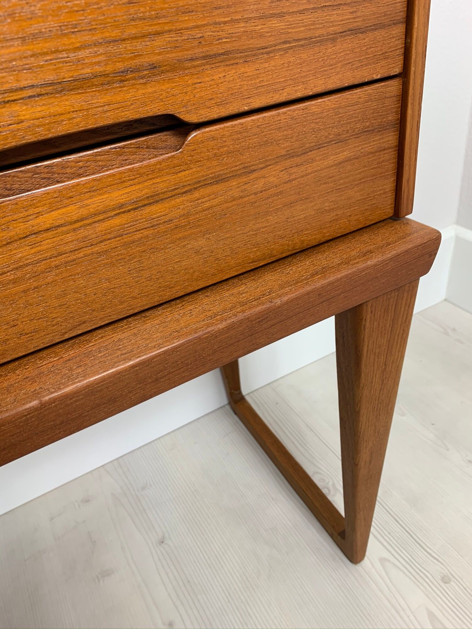 Danish mid-century teak bench Kai Kristiansen for Aksel Kjersgaard, 1960s