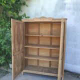 Natural wood cabinet, linen