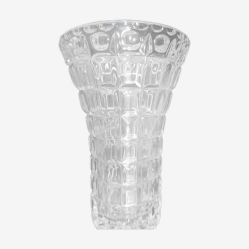 Vase ancien en verre ciselé