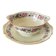 Limoges Bernardaud. Sauce boat in porcelain with floral decorations.
