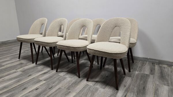 Chaises de salle à manger d'Antonin Suman, années 1960, ensemble de 8