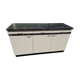 Buffet bahut de cuisine en formica marbre noir - vintage