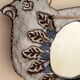 Vallauris earthenware bird mirror