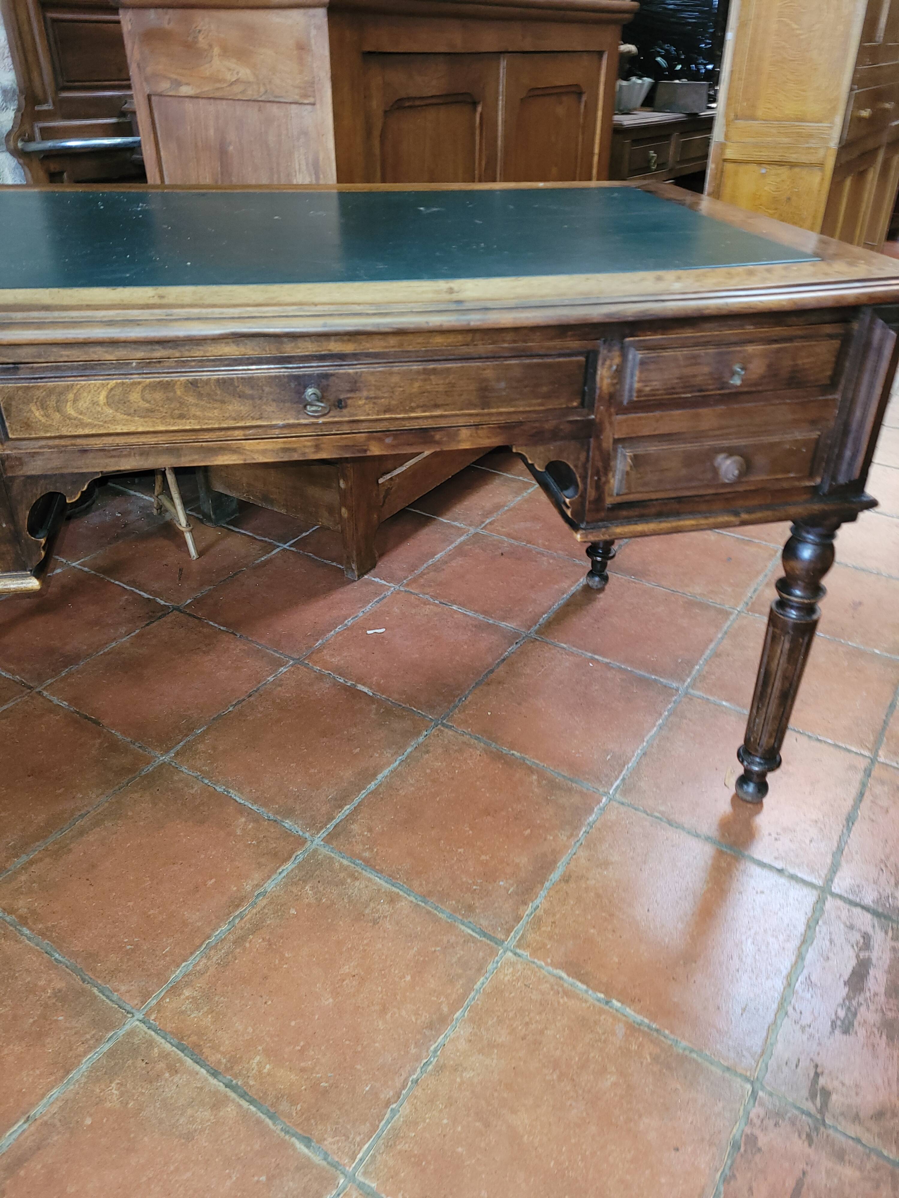 Old Louis Philippe style desk in walnut