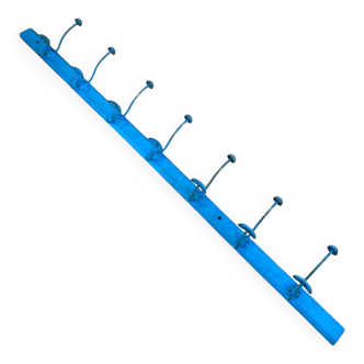 Wall-mounted coat rack with 7 hooks, length 191 cm