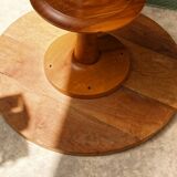 Turned wooden pedestal table