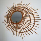 Mirror rattan galaxy 79x67cm