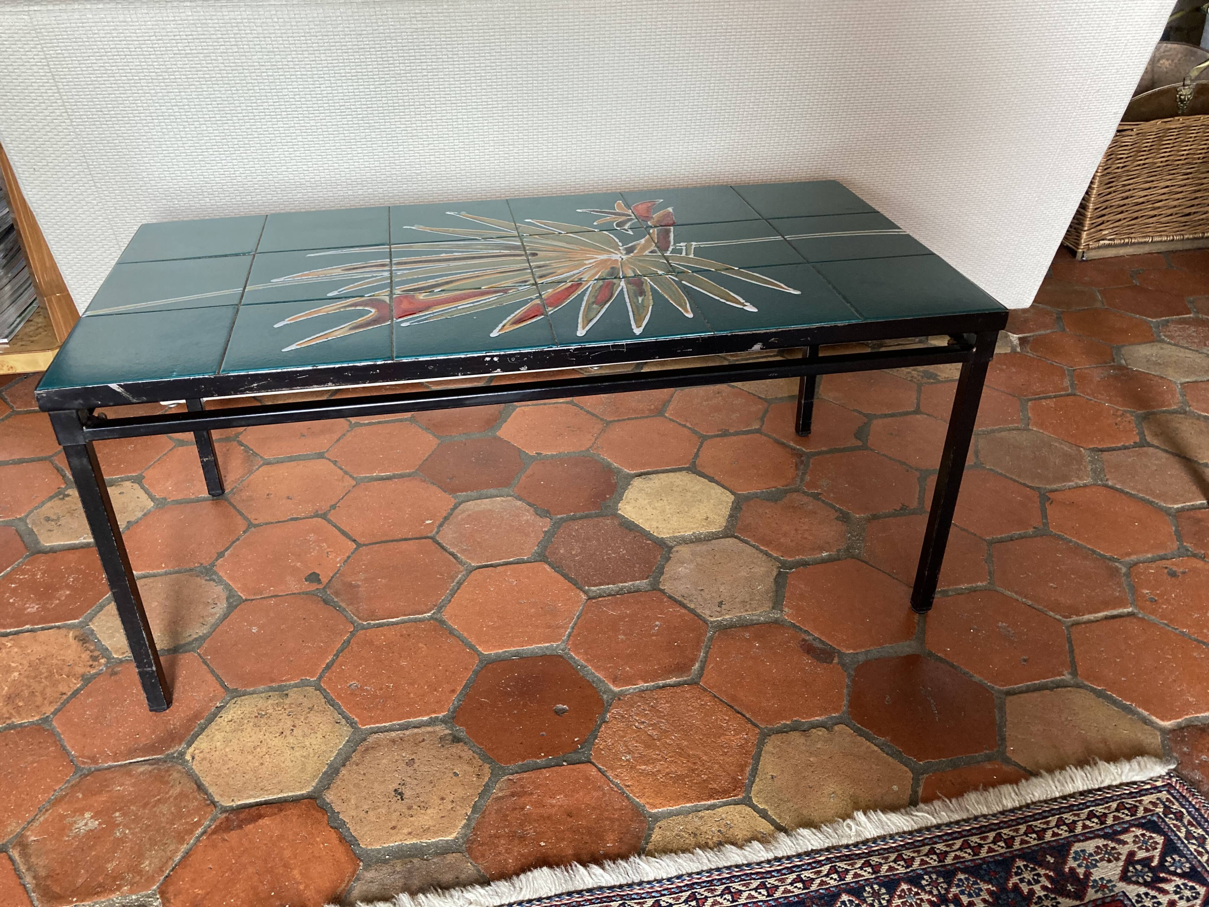 Vintage ceramic coffee table