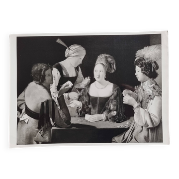 Art photography after Georges de La Tour, the cheat or the prodigal son, 60s-70s