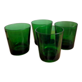 Set of 4 glasses thick bottom