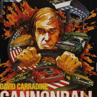 Cinema original poster of 1976.Cannonball, David Carradine