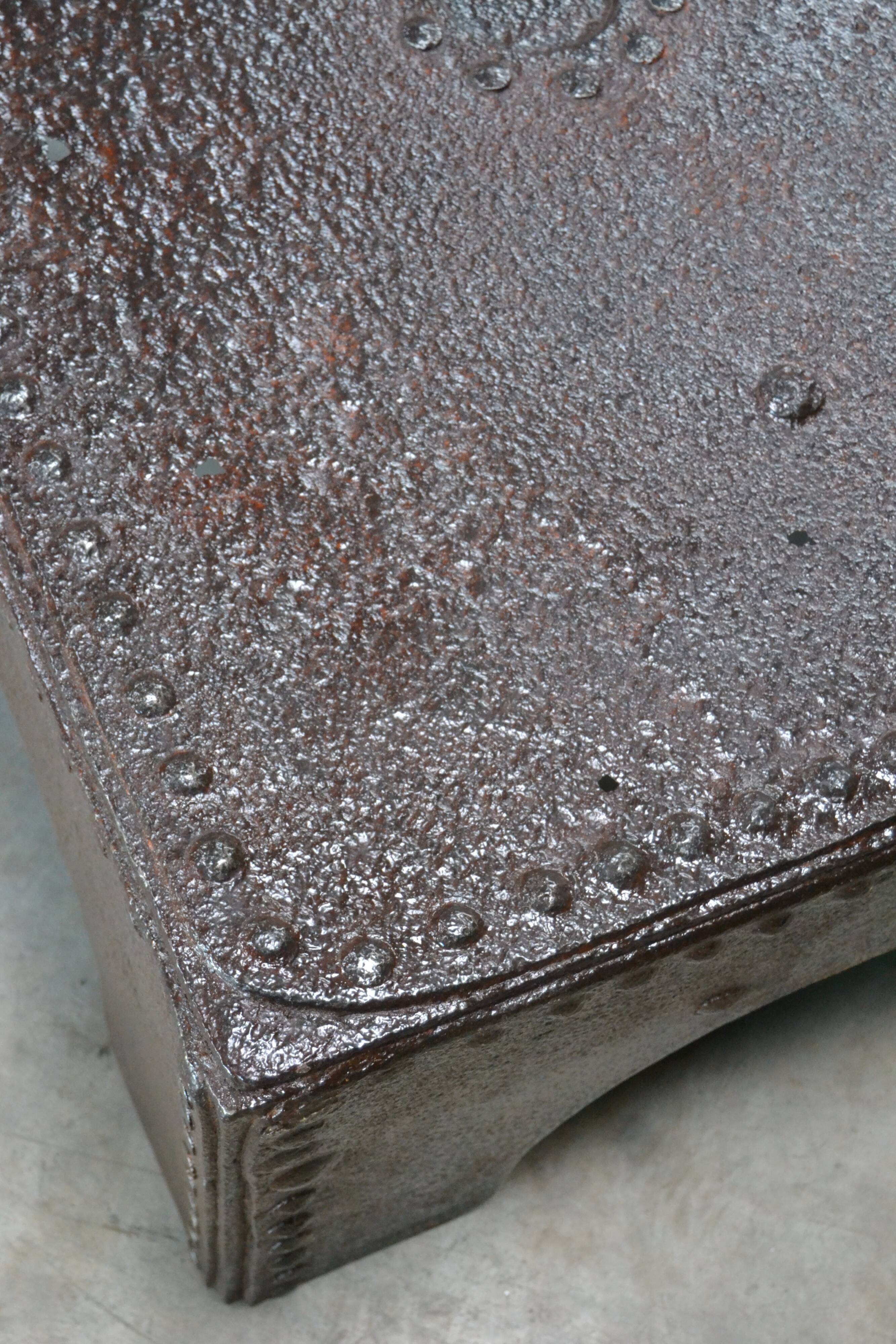 Industrial type coffee table