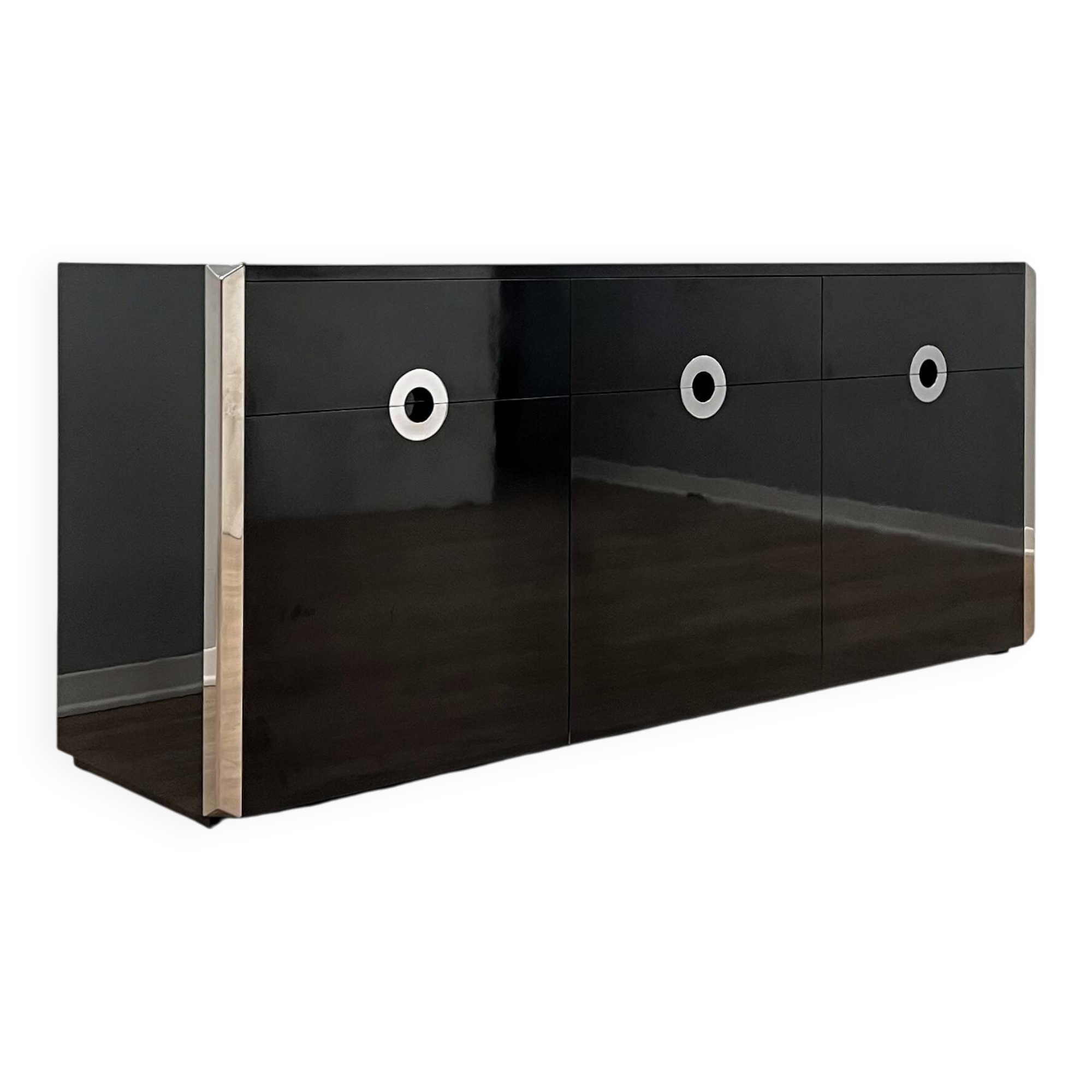 Vintage laminate sideboard cabinet Mario Sabot 1970s