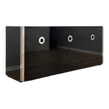 Vintage laminate sideboard cabinet Mario Sabot 1970s