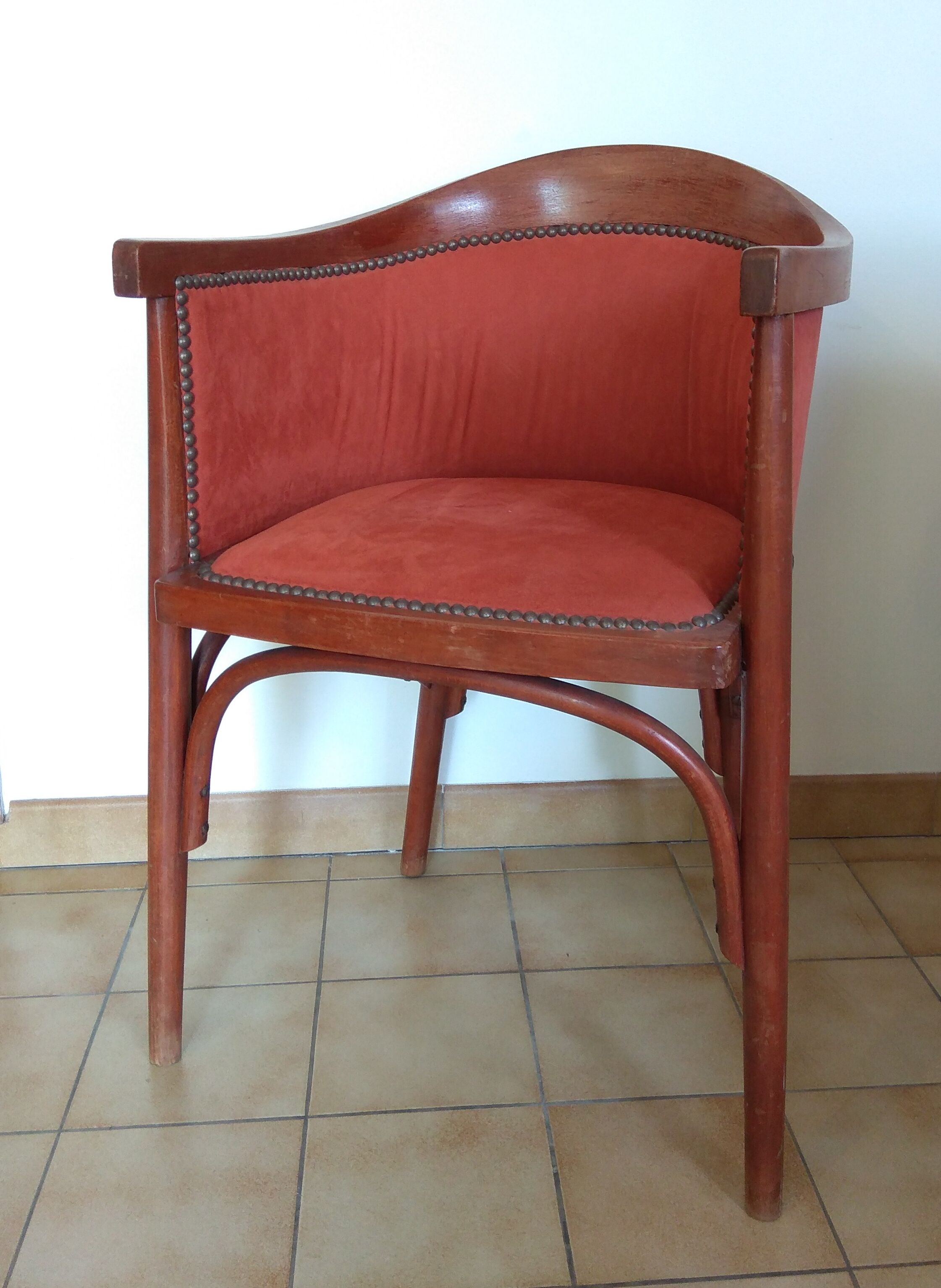 Period art deco barrel armchair