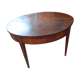 Table demi lune en noyer