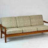 Canapé-lit en teck danois par Juul Kristensen, design vintage