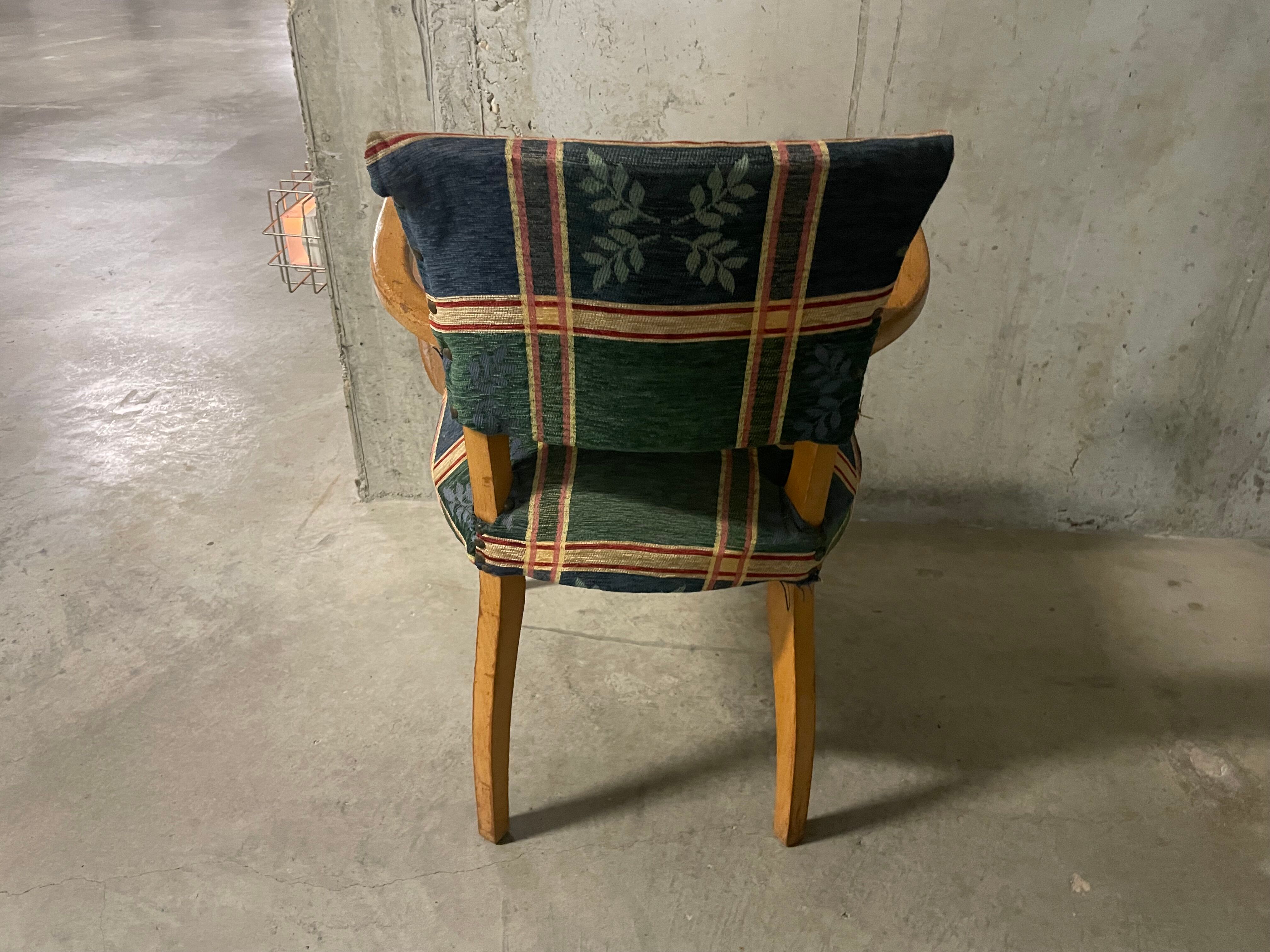 Fauteuil bridge années 50