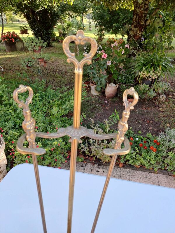 Nécessaire de cheminée en bronze