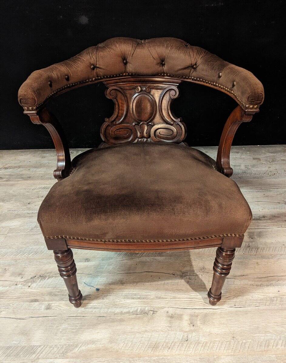 English Chesterfield style office chair